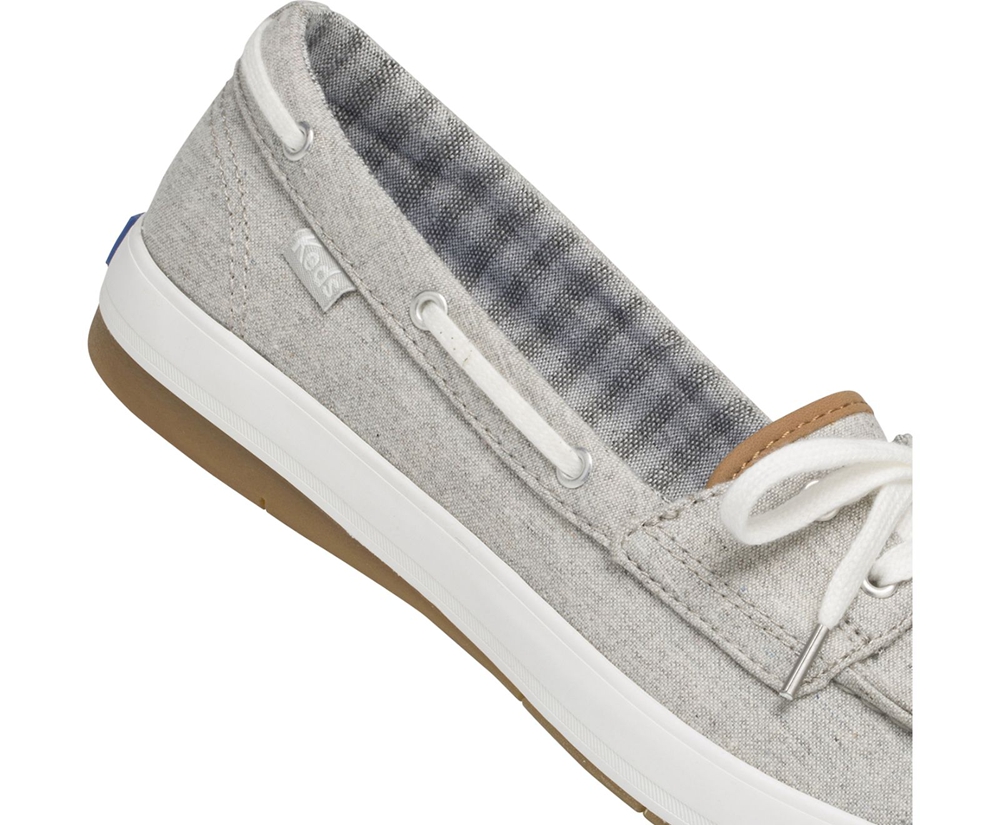 Keds Womens Slip Ons Grey - Charter Chambray - 956LWEGSK